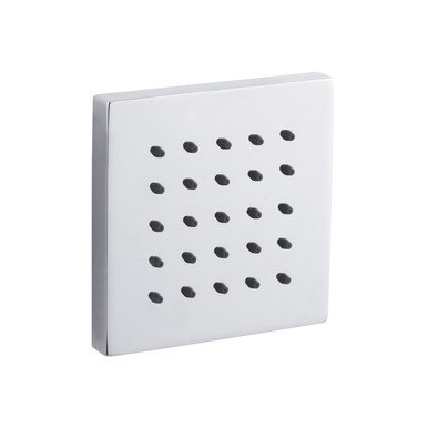 Nuie Chrome Square Tile Body Jet | | Brass | 92Mm X 92Mm X 37Mm