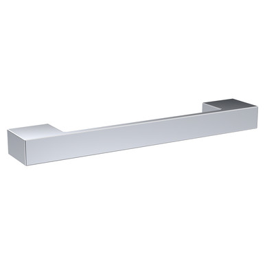 Nuie Chrome D Shaped Furniture Handle With 128Mm Hole Centres | | Aluminium | 205Mm