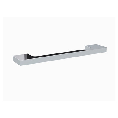 Nuie Chrome Slimline D Shaped Furniture Handle With 128Mm Hole Centres | | Aluminium | 150Mm