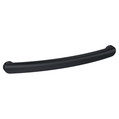 Nuie Matt Black D Shaped Furniture Handle With 192Mm Hole Centres | | Brass | 210Mm
