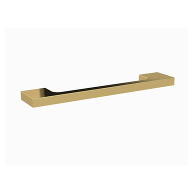 Nuie Brushed Brass Slimline D Shaped Furniture Handle With 128Mm Hole Centres | | 150Mm