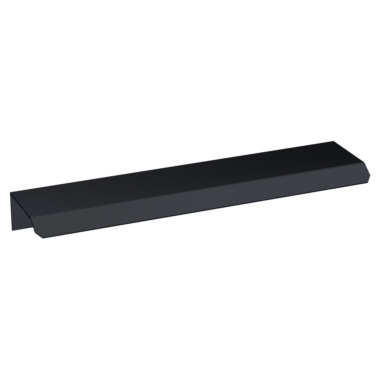 Nuie Matt Black Finger Pull Furniture Handle | | Zinc Alloy | 150Mm