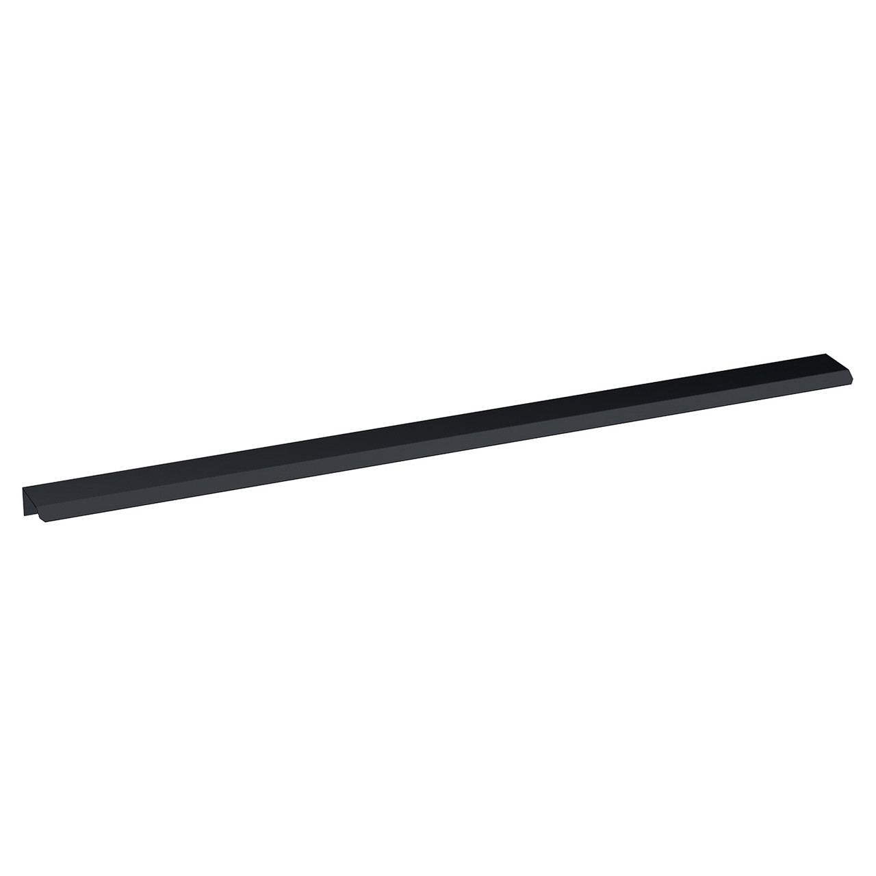 Nuie Matt Black Finger Pull Furniture Handle | | Aluminium | 500Mm