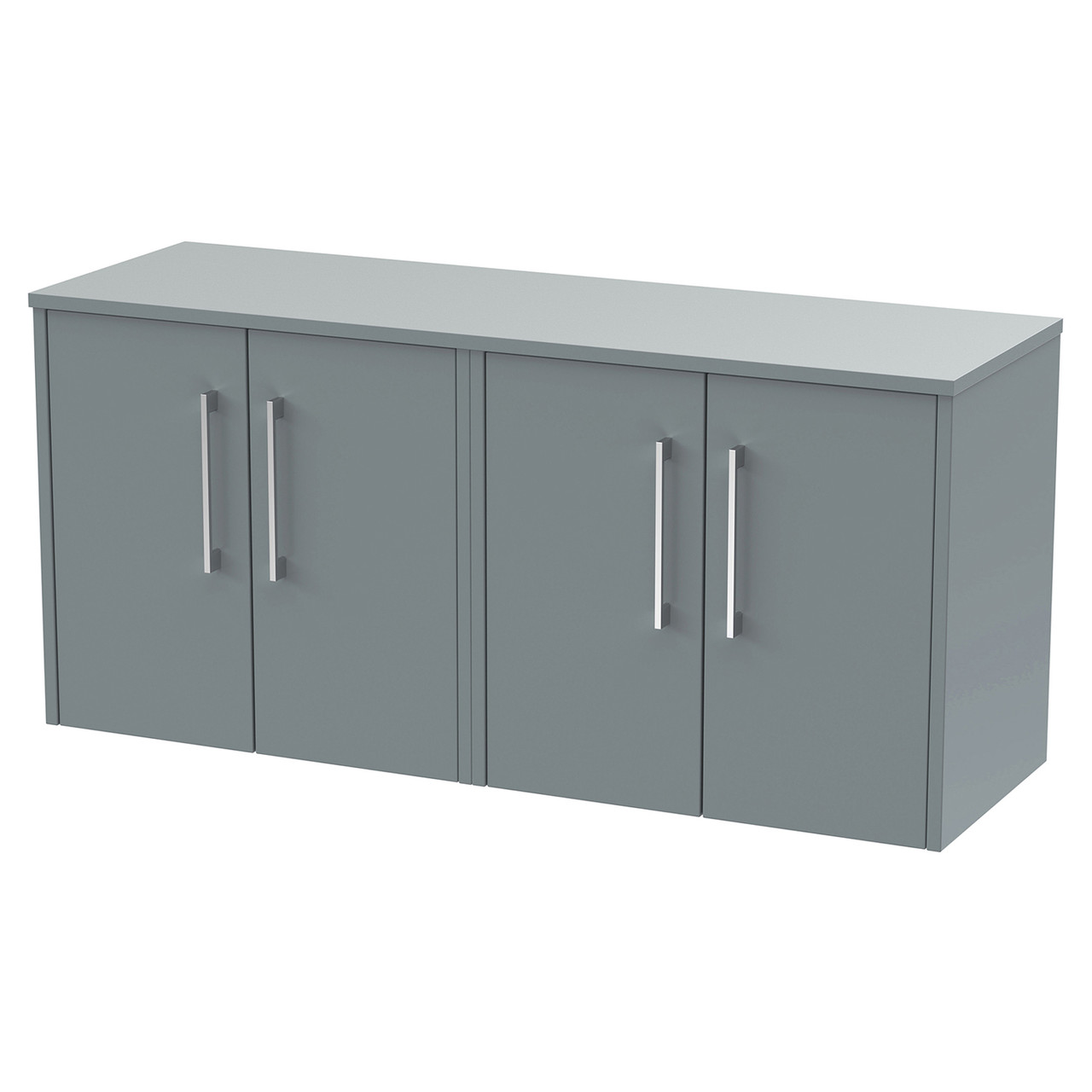 Hudson Reed Juno Matt Wall Hung 4 Door Vanity Unit with Worktop