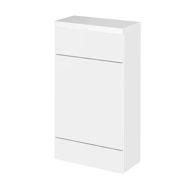 Hudson Reed Gloss White Fusion Compact Combination Toilet Unit With Polymarble Worktop | | Mdf | 500Mm