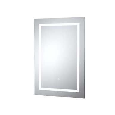 Nuie Sculptor Touch Sensor Led Mirror With Demister | Glass/Metal | 700Mm X 500Mm Size 12