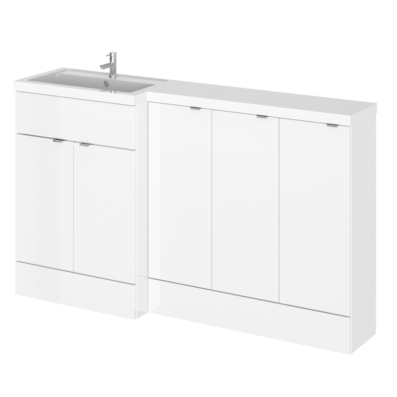 Hudson Reed Fusion 5 Door Combination Left Hand Basin Vanity Unit