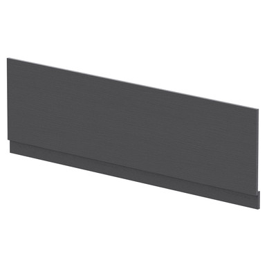 Nuie Graphite Grey Woodgrain Bath Front Panel | | Mfc | 1800Mm