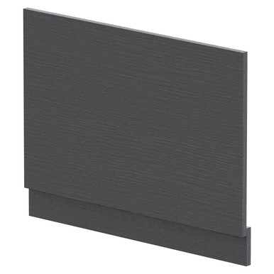 Nuie Graphite Grey Woodgrain Bath End Panel | | Mfc | 750Mm