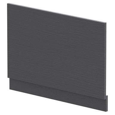 Nuie Graphite Grey Woodgrain Bath End Panel | | Mfc | 800Mm
