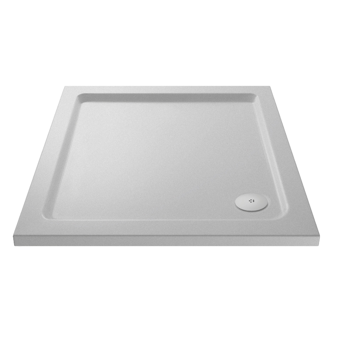 Nuie Slip Resistant Square Shower Tray with Corner Waste