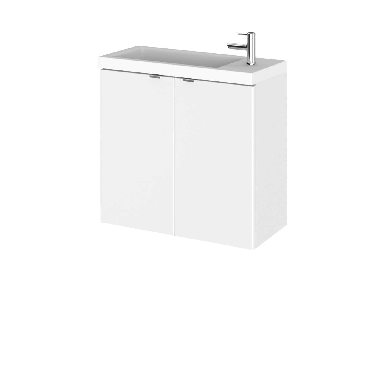 Hudson Reed Fusion Compact Wall Hung 2 Door Combination Vanity Unit