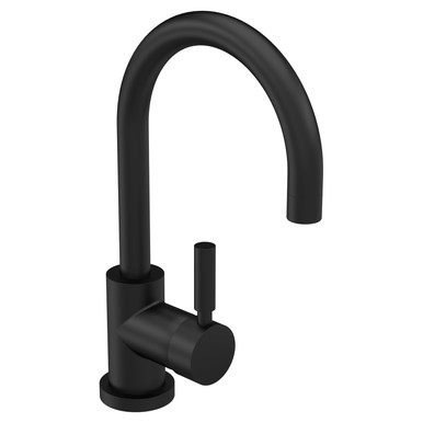 Hudson Reed Matt Black Tec Lever Side Action Mono Basin Mixer Tap | | Brass | 50Mm X 292Mm X 190Mm