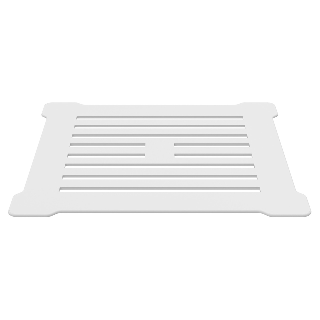Nuie Matt White White Shower Waste With Square Top | | Brass | 144Mm X 86Mm X 144Mm
