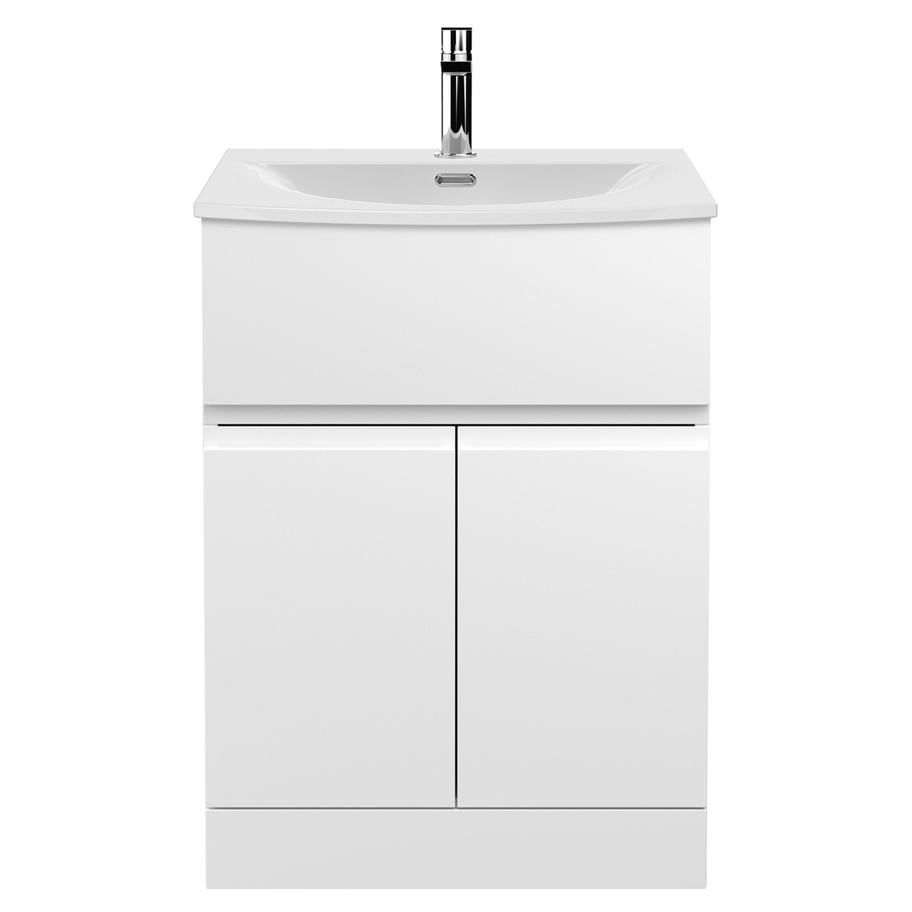 Hudson Reed Urban Floor Standing Vanity Unit and Curved Ceramic Basin