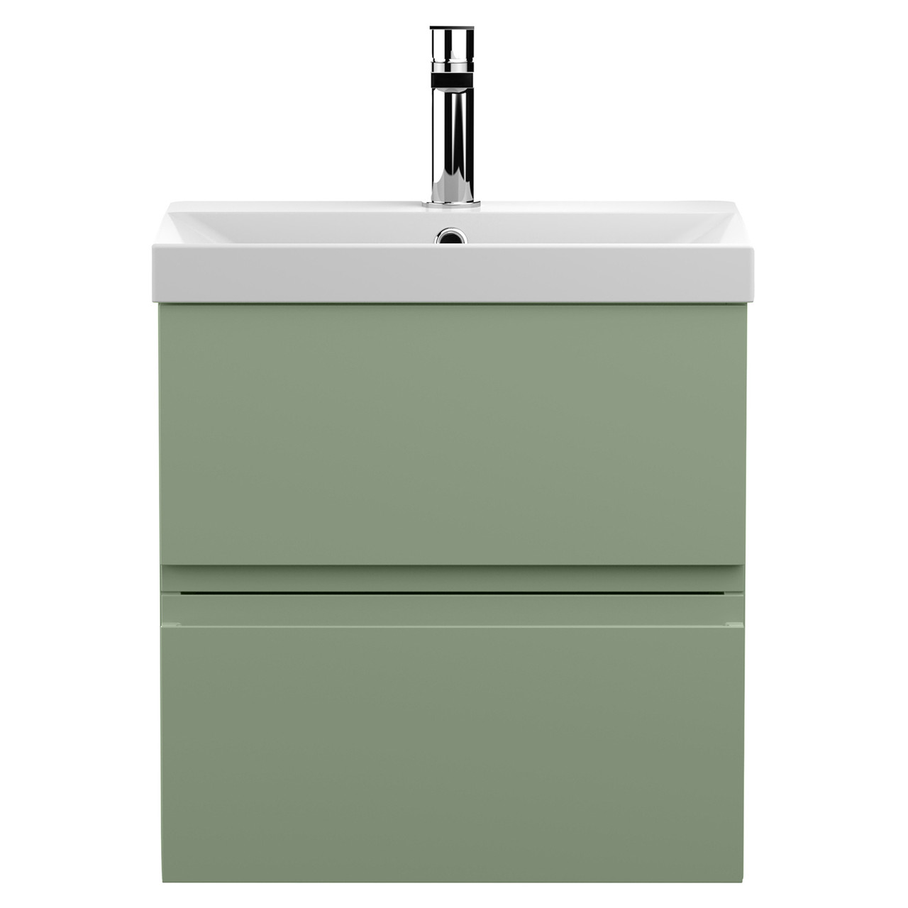 Hudson Reed Urban Wall Hung 2 Drawer Vanity Unit and Thin Edge Ceramic Basin