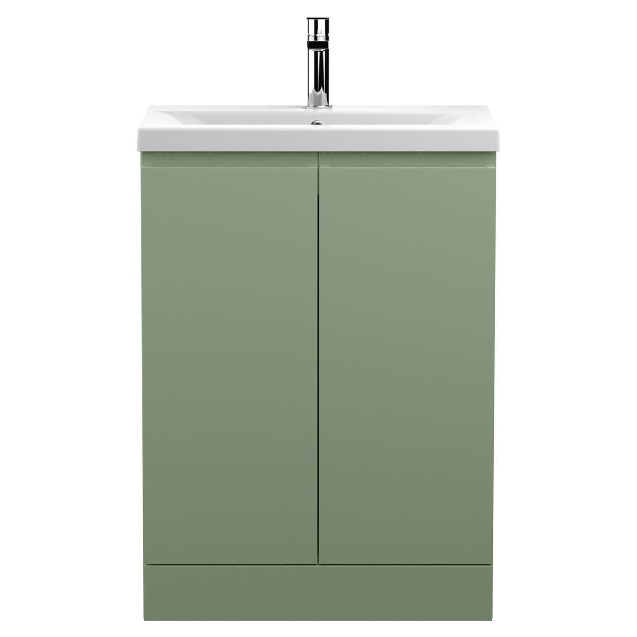 Hudson Reed Urban Floor Standing 2 Door Vanity Unit and Mid Edge Ceramic Basin