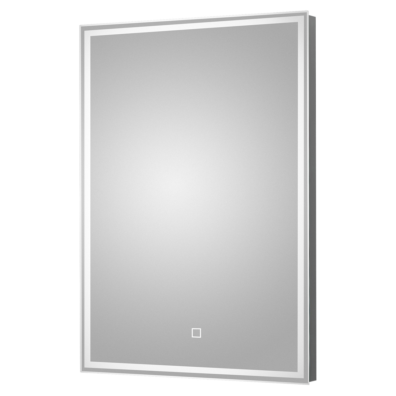 Nuie Light Lyra Touch Sensor Led Mirror With Demister | Glass/Aluminium | 700Mm X 500Mm