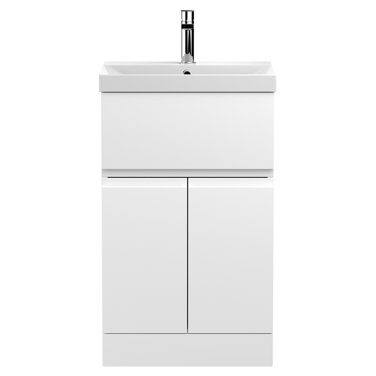 Hudson Reed Urban Floor Standing Vanity Unit and Thin Edge Ceramic Basin