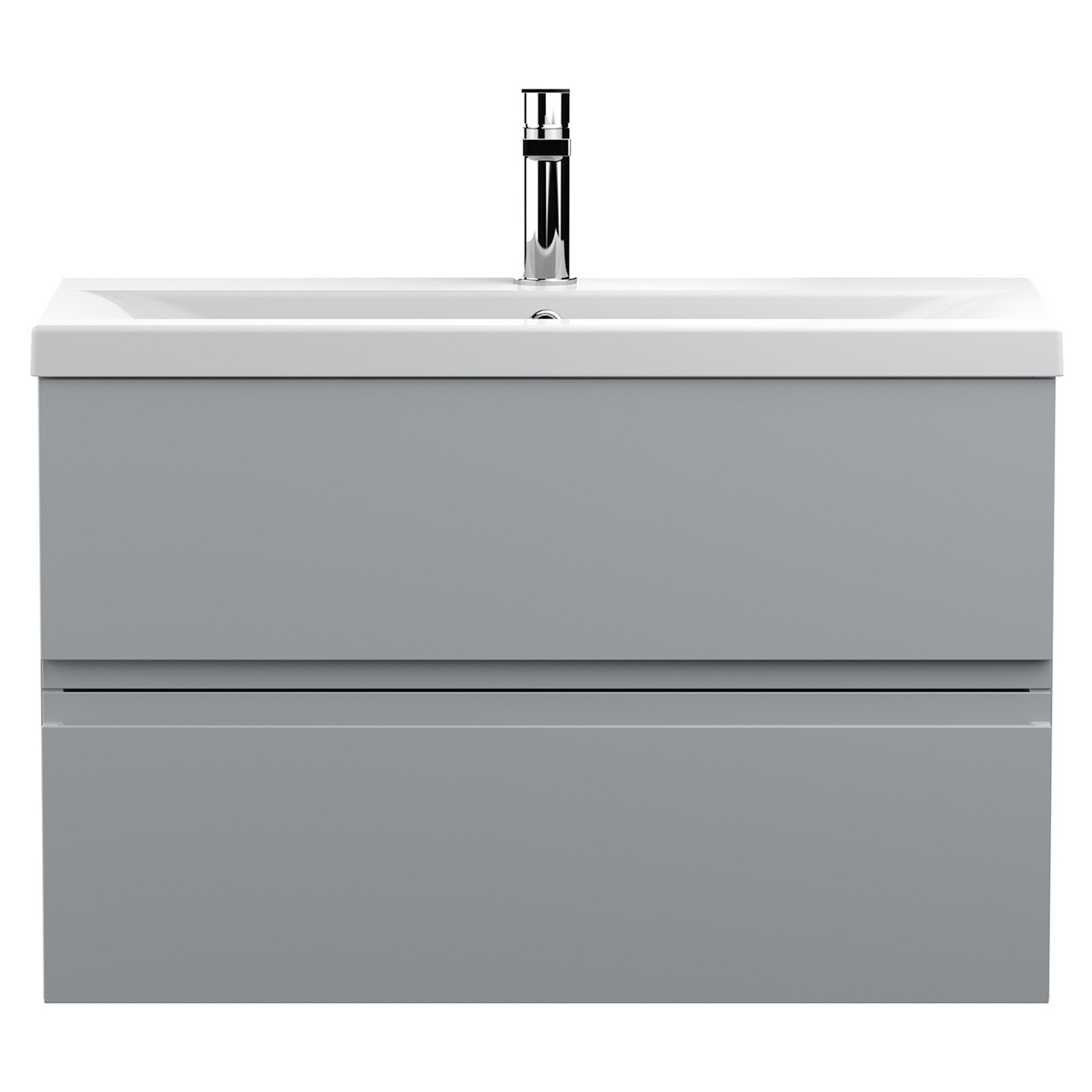 Hudson Reed Urban Wall Hung 2 Drawer Vanity Unit and Mid Edge Ceramic Basin