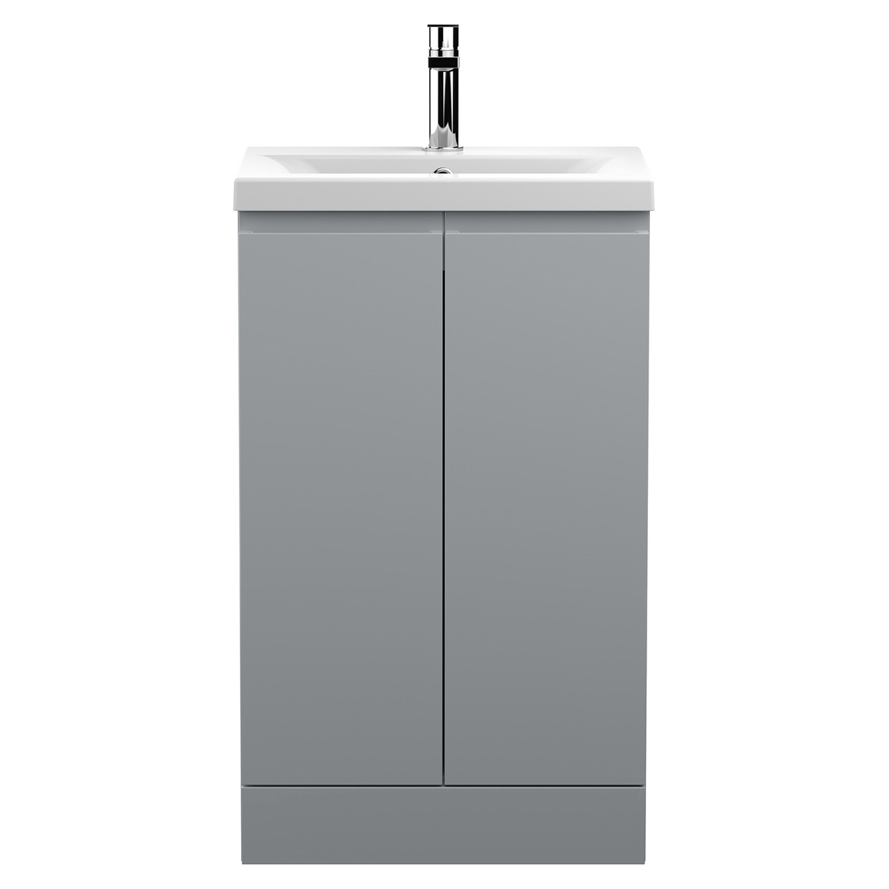 Hudson Reed Urban Floor Standing 2 Door Vanity Unit and Mid Edge Ceramic Basin