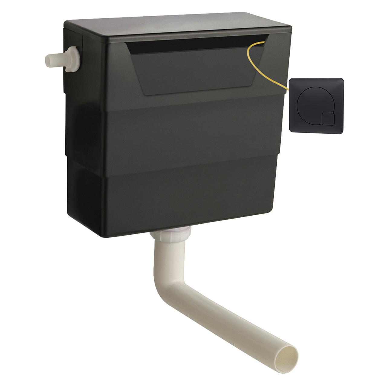 Nuie Concealed Cistern and Square Dual Flush Plate