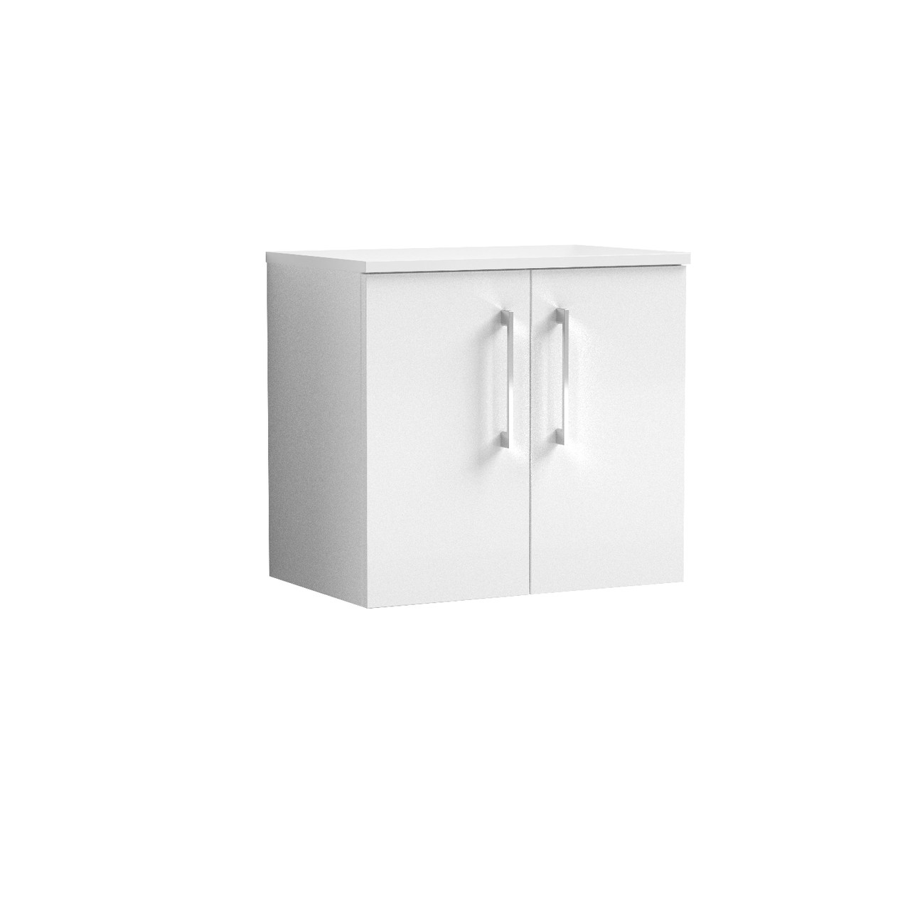 Nuie Arno Wall Hung 2 Door Vanity Unit with Worktop
