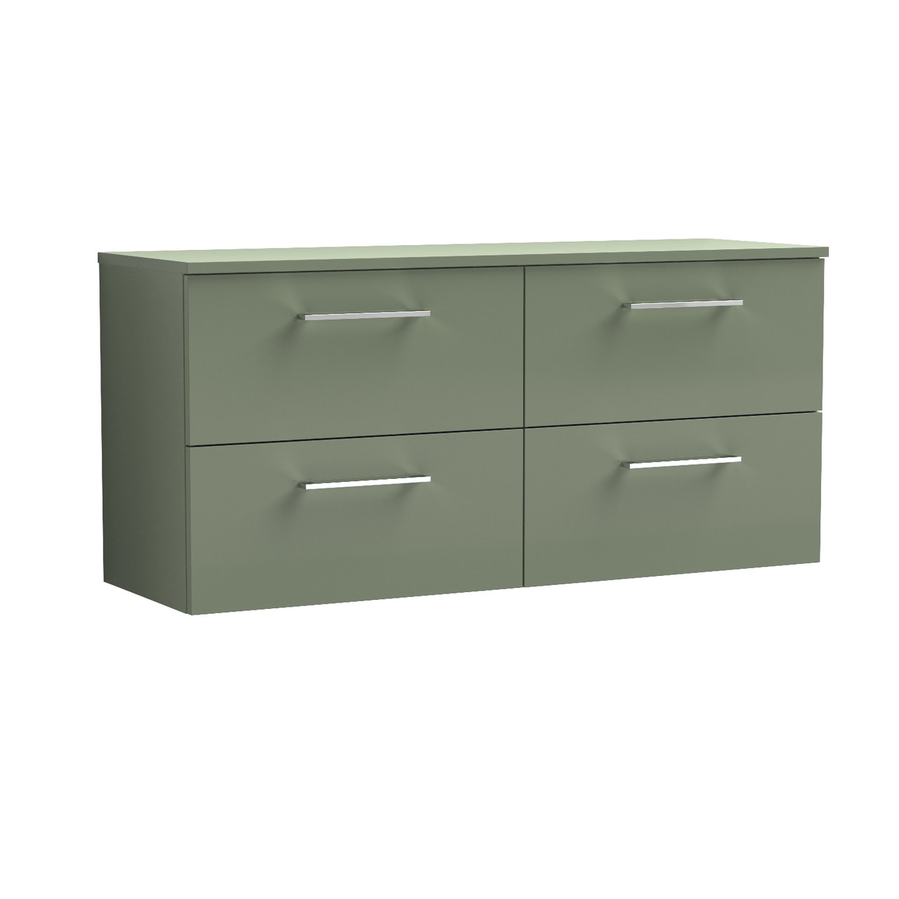 Nuie Arno Wall Hung 4 Drawer Vanity Unit with Worktop