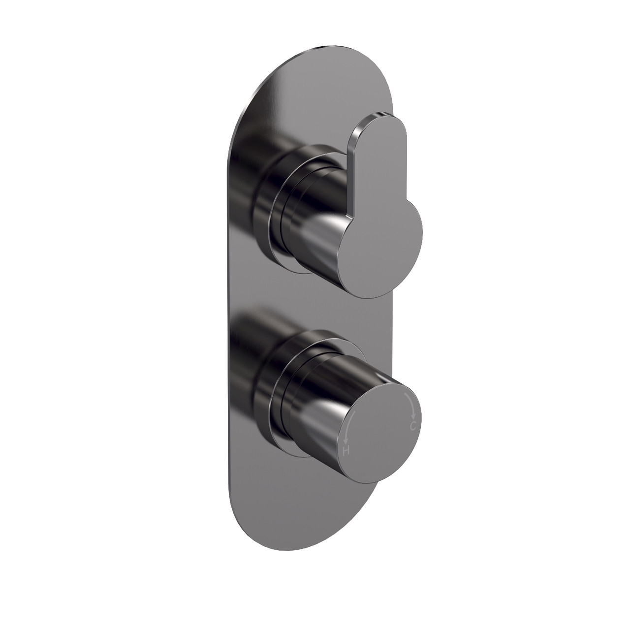 Nuie Arvan Twin Concealed Thermostatic Shower Valve with Diverter