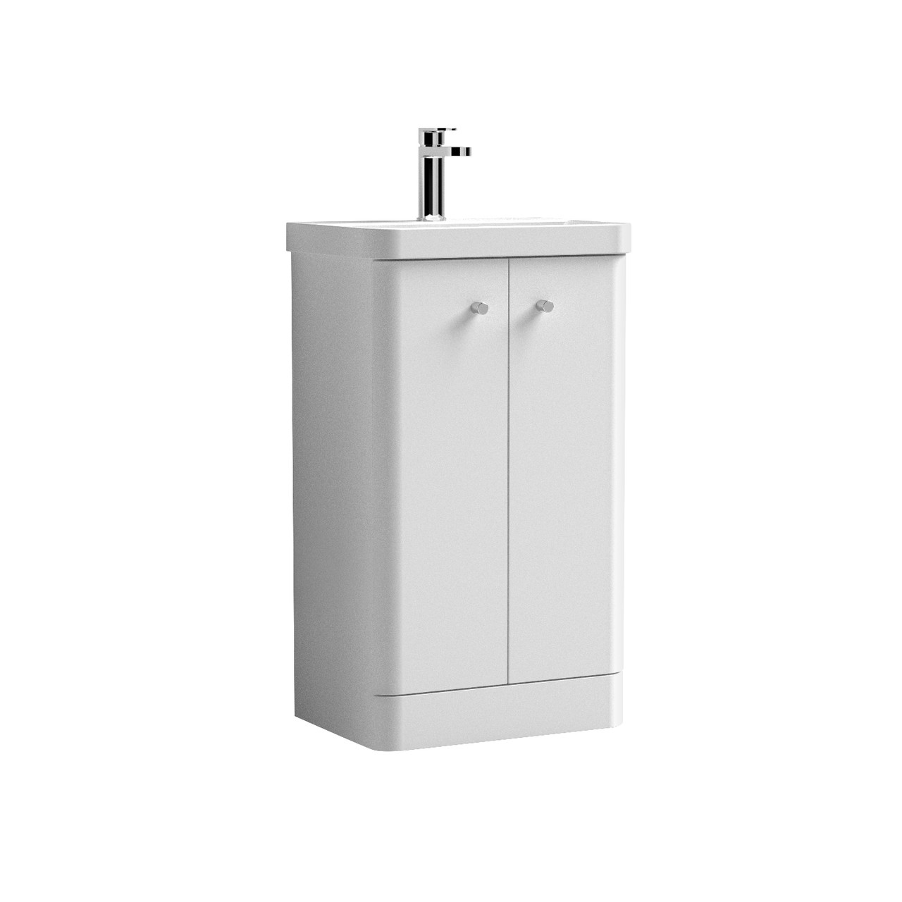 Nuie Core 2 Door Vanity Unit and Thin Edge Basin
