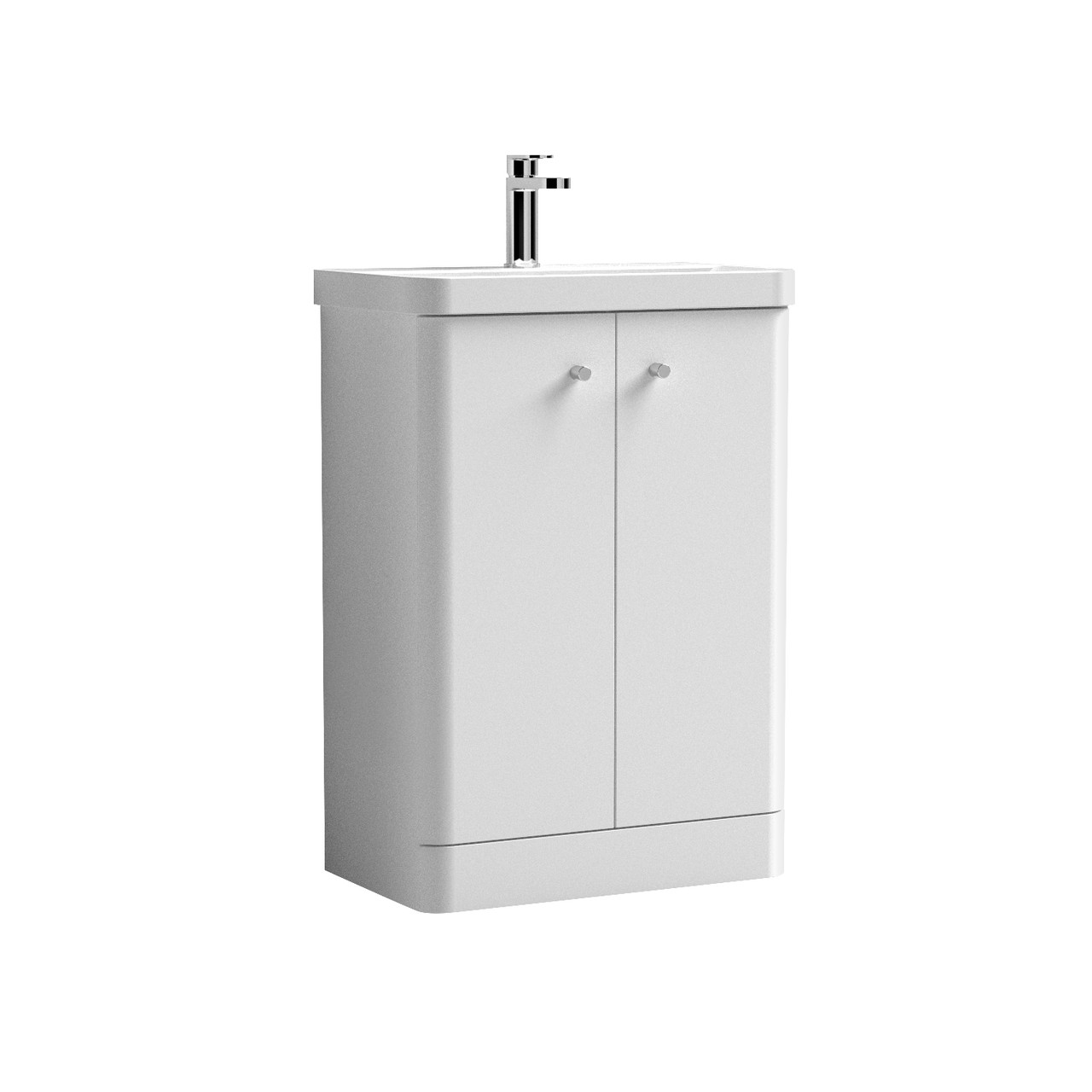 Nuie Core 2 Door Vanity Unit and Thin Edge Basin