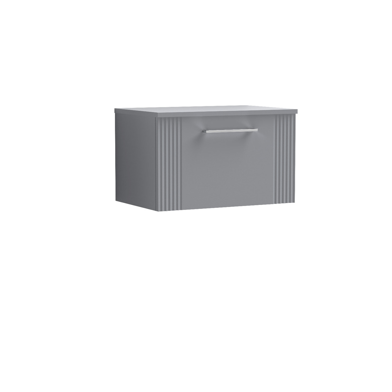 Nuie Deco Wall Hung Single Drawer Vanity Unit with Worktop