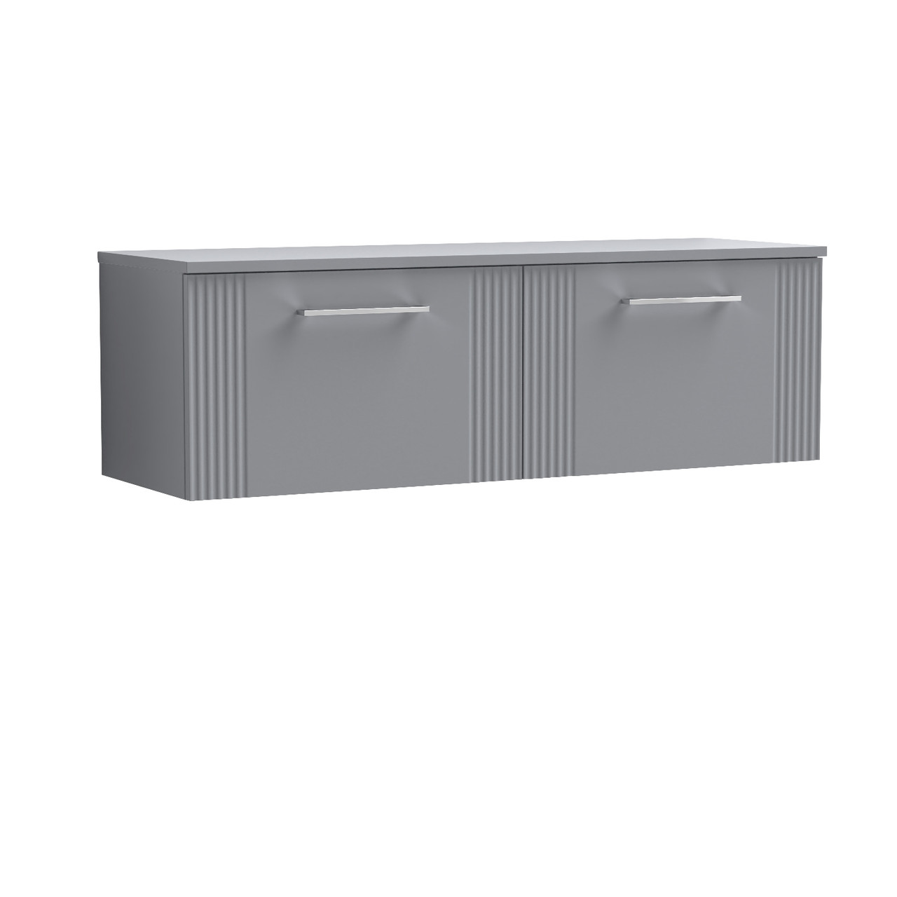 Nuie Deco Wall Hung 2 Drawer Vanity Unit with Worktop