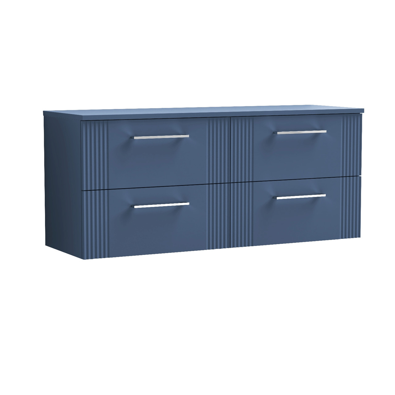 Nuie Deco Wall Hung 4 Drawer Vanity Unit with Worktop
