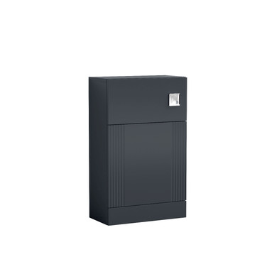Nuie Satin Soft Black Deco Toilet Unit | | Mdf | 500Mm