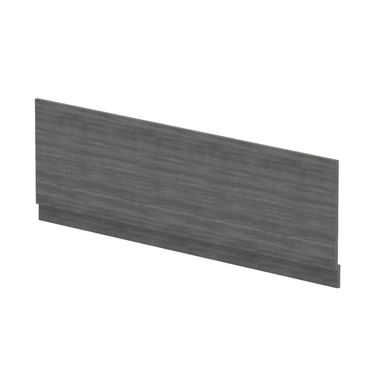 Nuie Anthracite Woodgrain Front Bath Panel With Plinth | | Mfc | 1700Mm