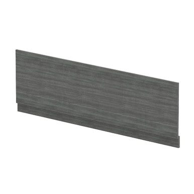 Nuie Anthracite Woodgrain Front Bath Panel With Plinth | | Mfc | 1800Mm