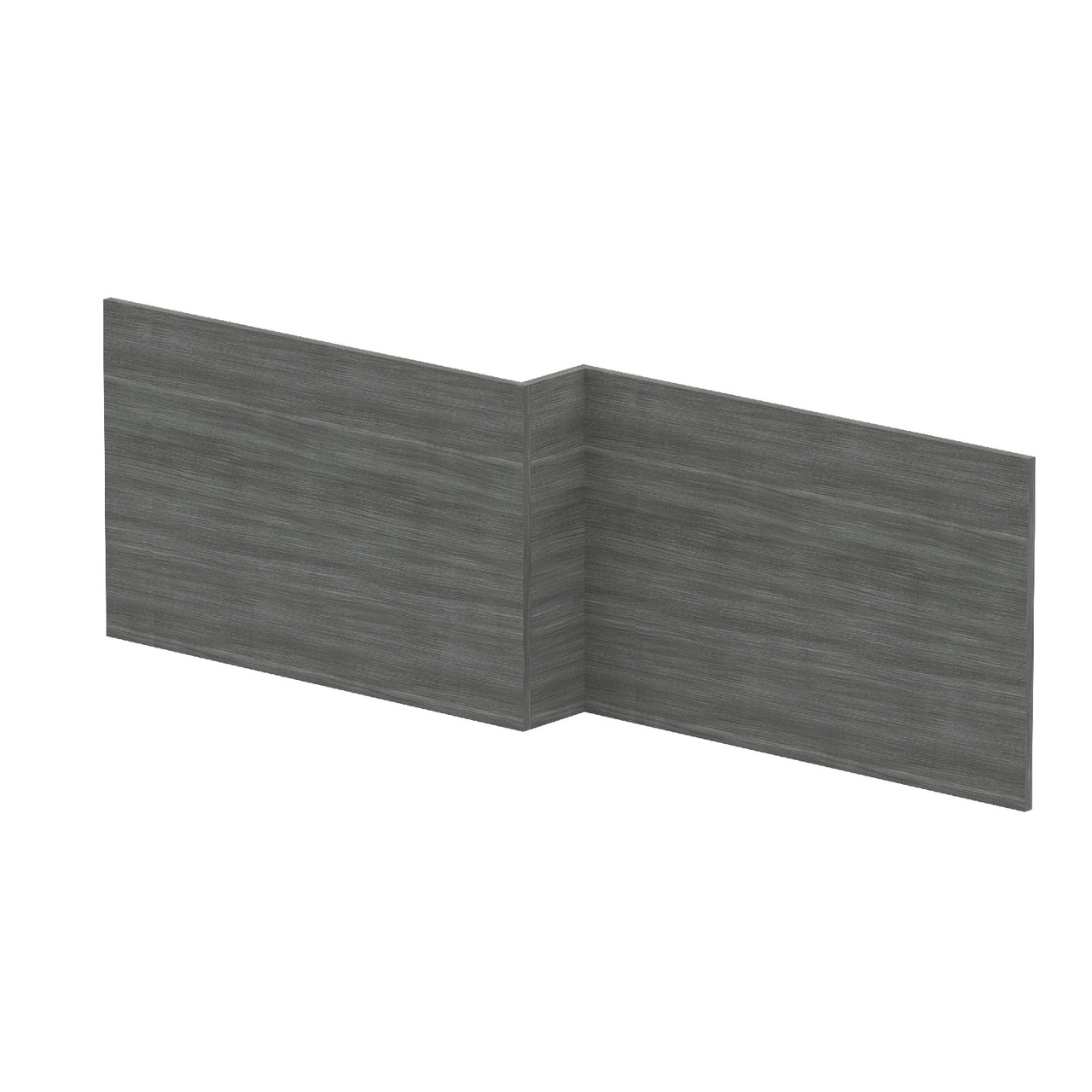 Nuie Woodgrain L Shaped Shower Bath Front Panel