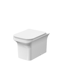 Nuie Ava Back to Wall Toilet Pan with Soft Close Seat, alternate view 2