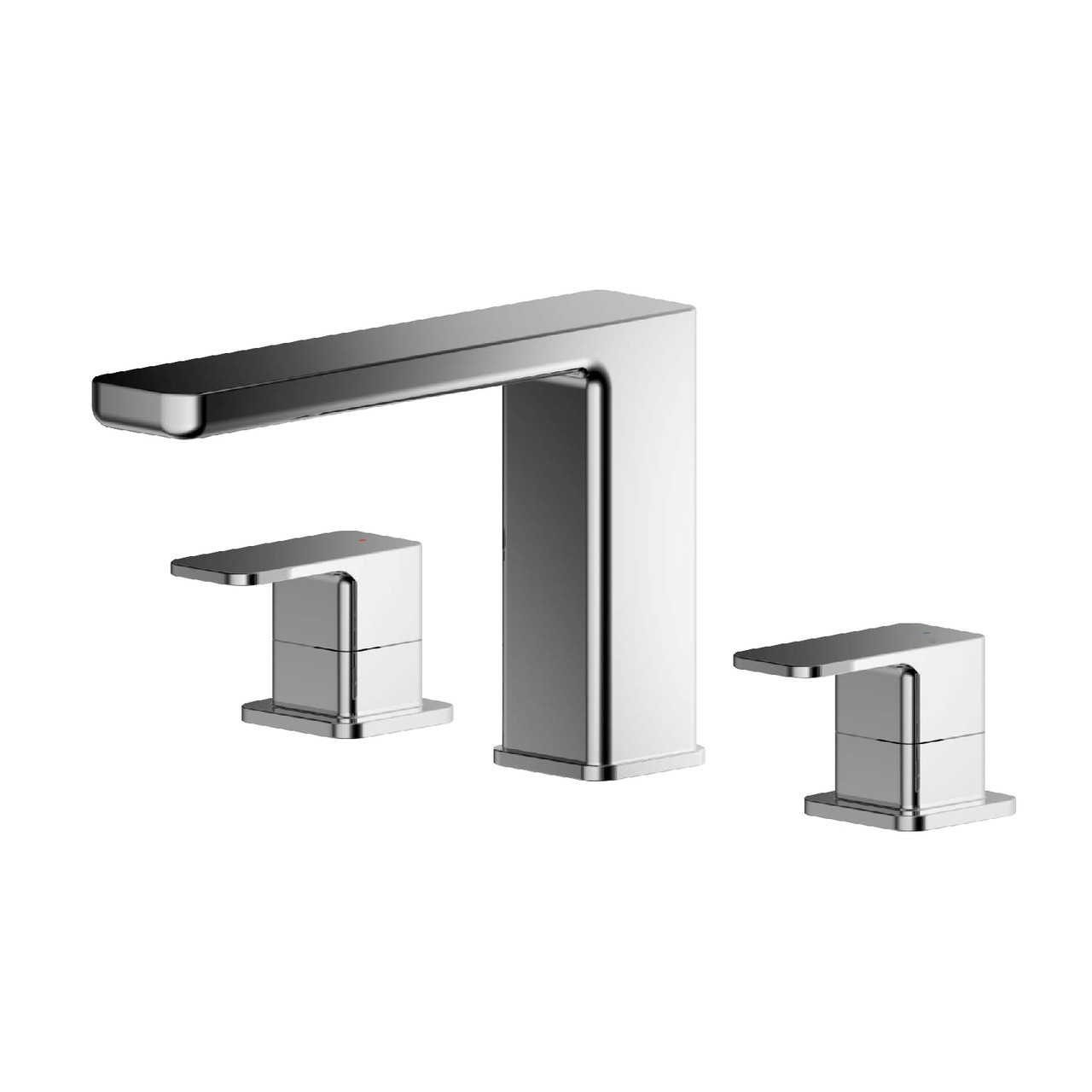 Nuie Windon Deck Mounted 3 Tap Hole Bath Filler