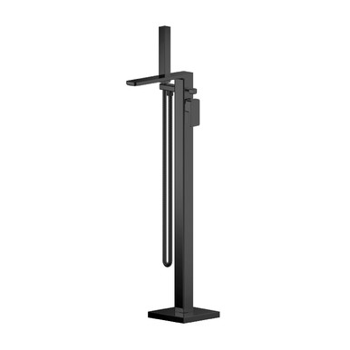 Nuie Matt Black Windon Freestanding Bath Shower Mixer Tap | | Brass | 180Mm X 880Mm X 357Mm
