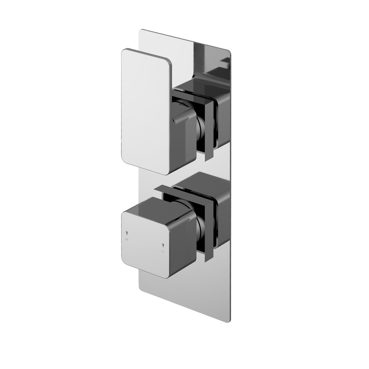Nuie Windon Twin Concealed Thermostatic Shower Valve with Diverter