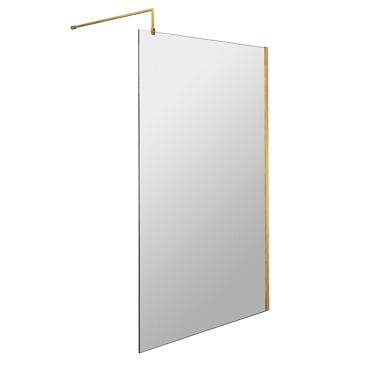 Nuie Wetroom Shower Screen with Support Bar