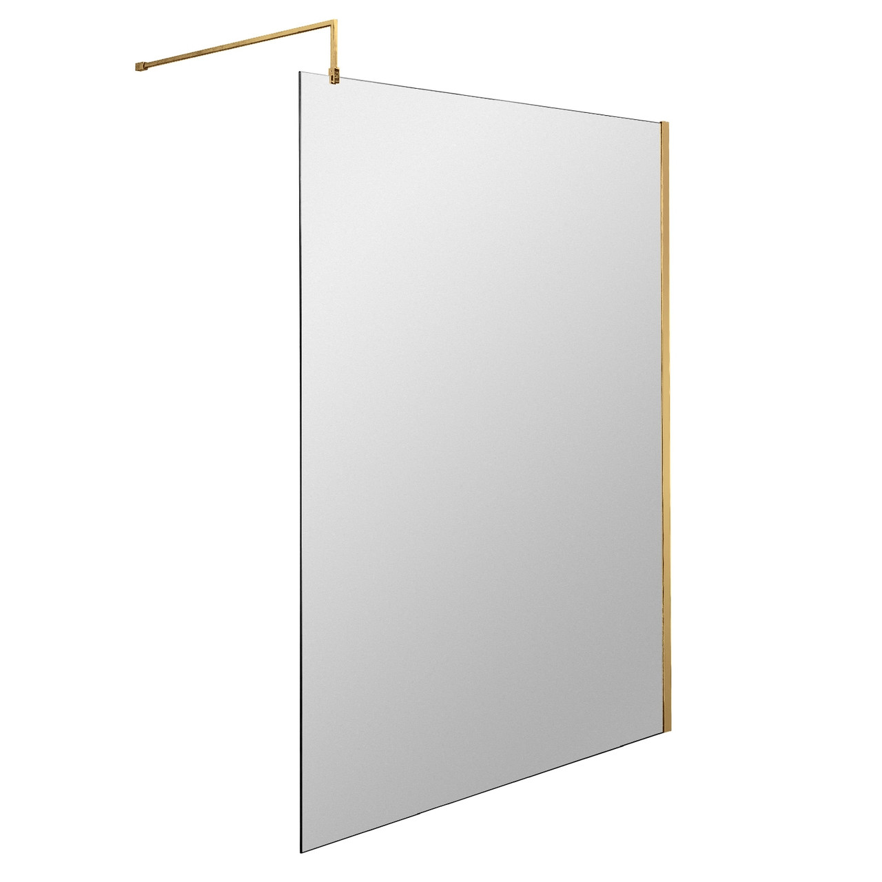Nuie Wetroom Shower Screen with Support Bar