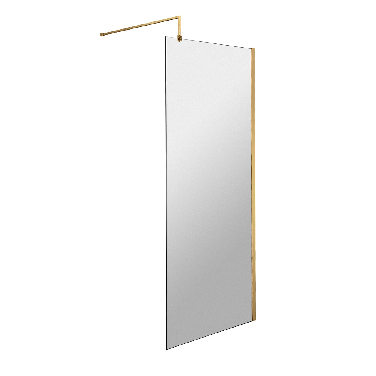 Nuie Wetroom Shower Screen with Support Bar