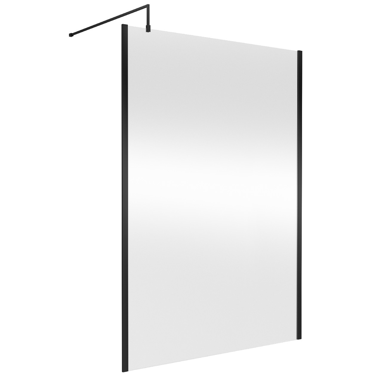 Nuie Wetroom Shower Screen with Support Bar
