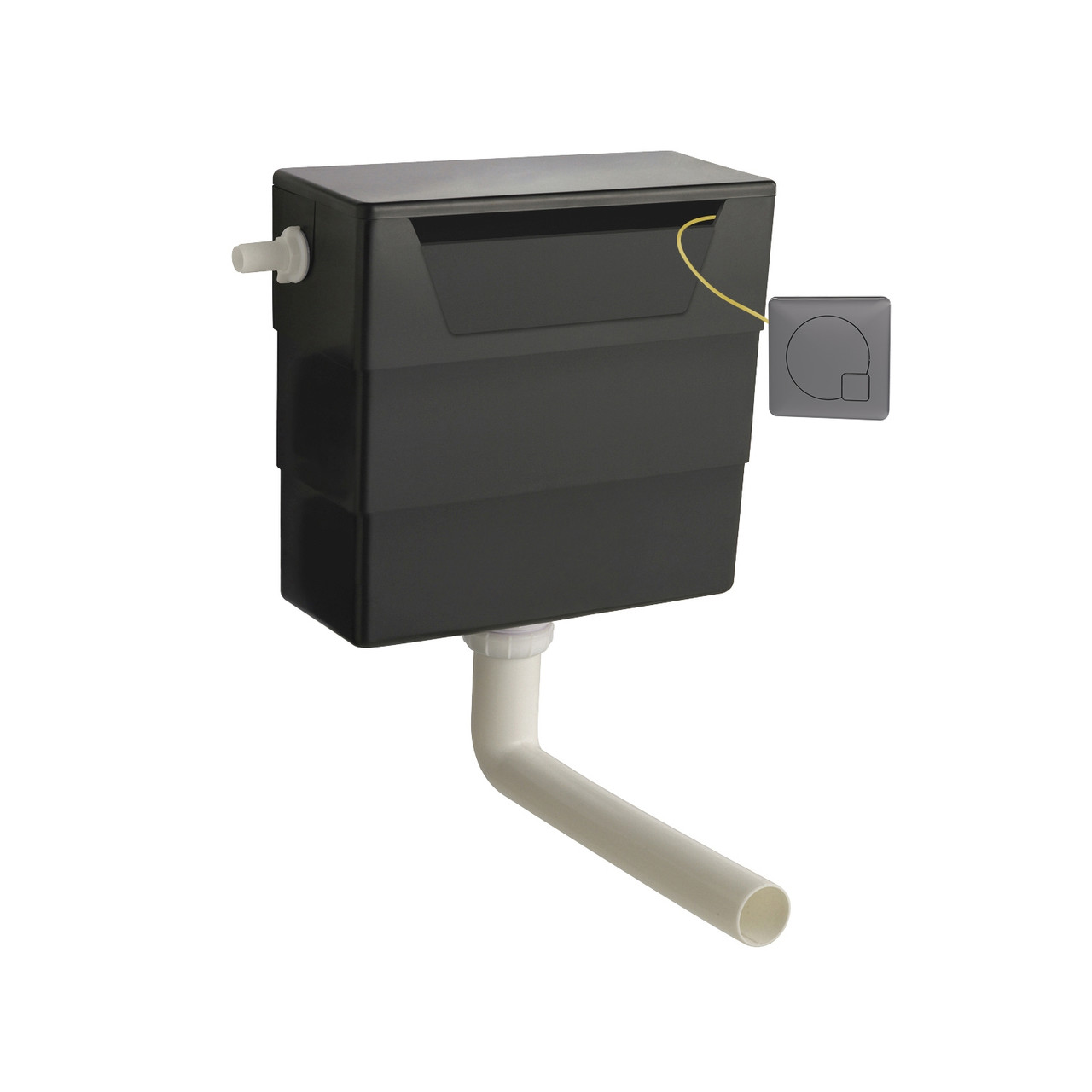 Nuie Concealed Cistern and Square Dual Flush Plate