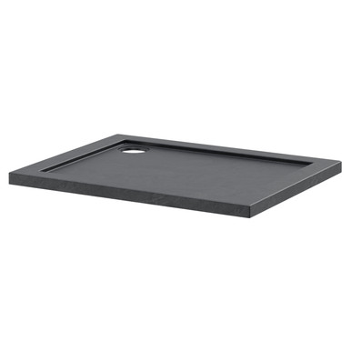 Hudson Reed Slate Grey Pearlstone Slate Rectangular Shower Tray | | Acrylic/Stone Resin | 900Mm X 700Mm X 40Mm
