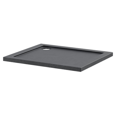Hudson Reed Slate Grey Pearlstone Slate Rectangular Shower Tray | | Acrylic/Stone Resin | 900Mm X 760Mm X 40Mm