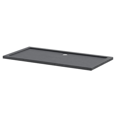 Hudson Reed Slate Grey Pearlstone Slate Rectangular Shower Tray | | Acrylic/Stone Resin | 1500Mm X 760Mm X 40Mm